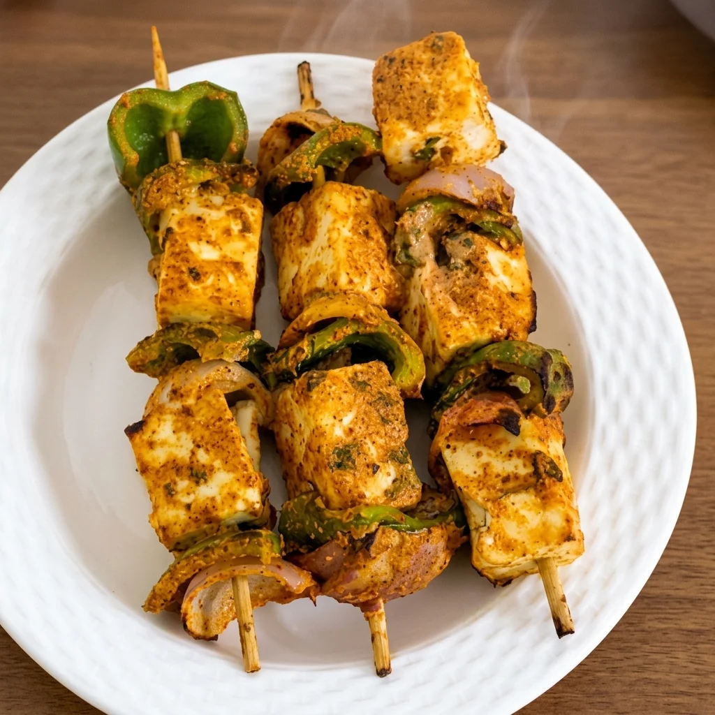 Paneer Tikka at Bikaner Sweets And Restaurant Calgary — grilled tandoori paneer